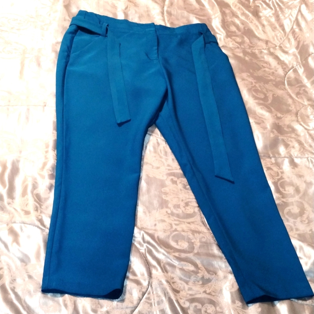 7th Avenue Design Studio Teal “Madie Pant”-New York & Co (SZ 12) Preowned - Teal